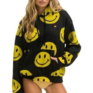 Aviator Nation NWT Smiley On Repeat Hoodie